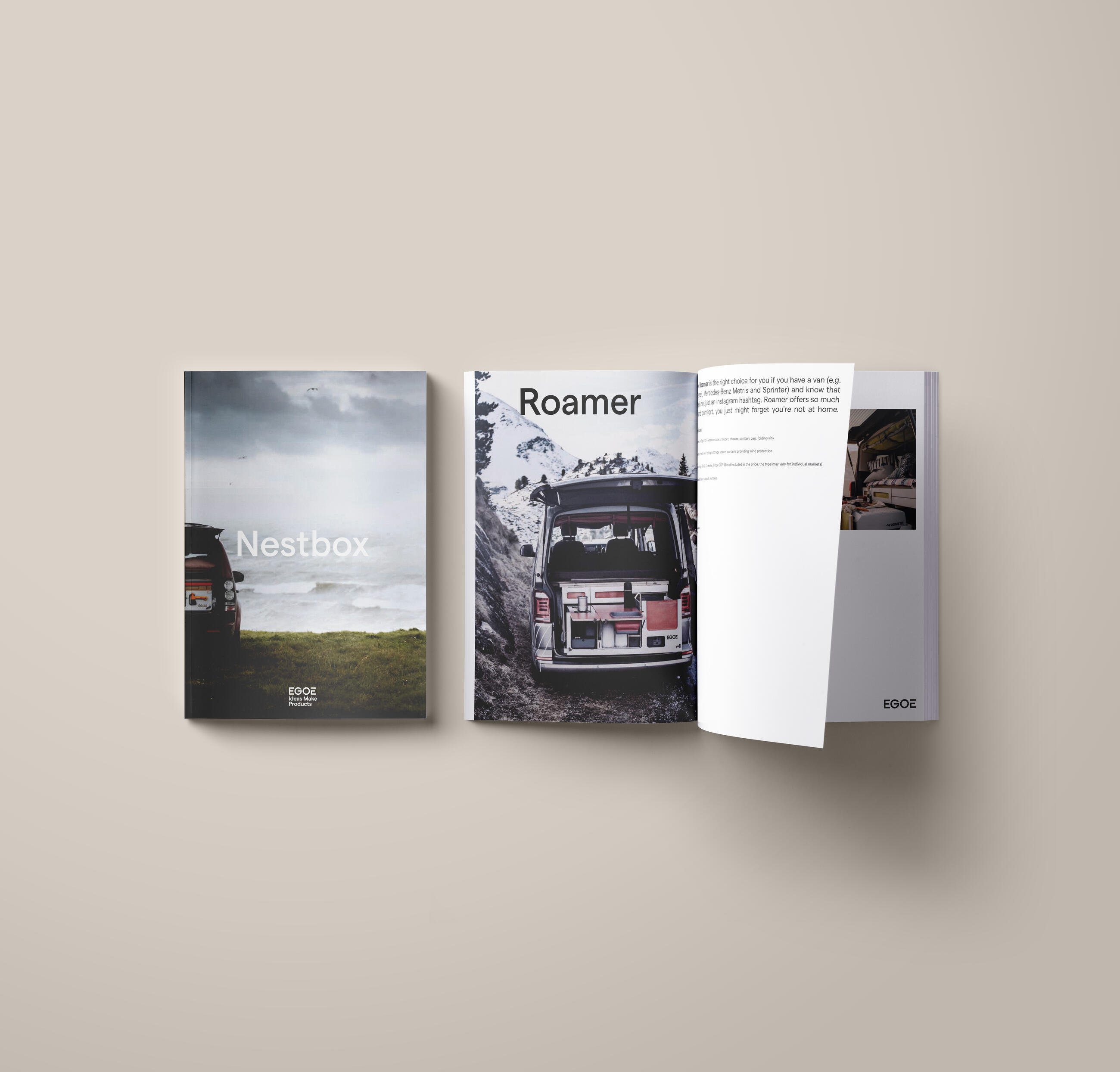 Kataloge, Preislisten und Handbücher Egoé nest